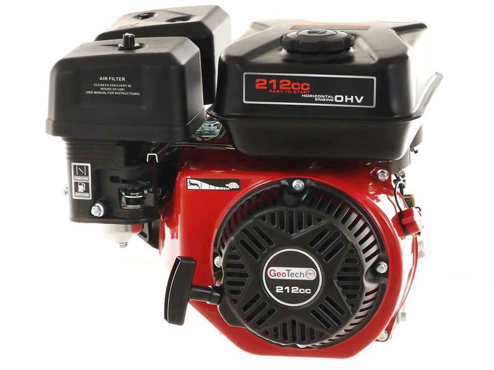 GeoTech Pro 212 cc benzinemotor met horizontale as, 7,5 pk, detail 3
