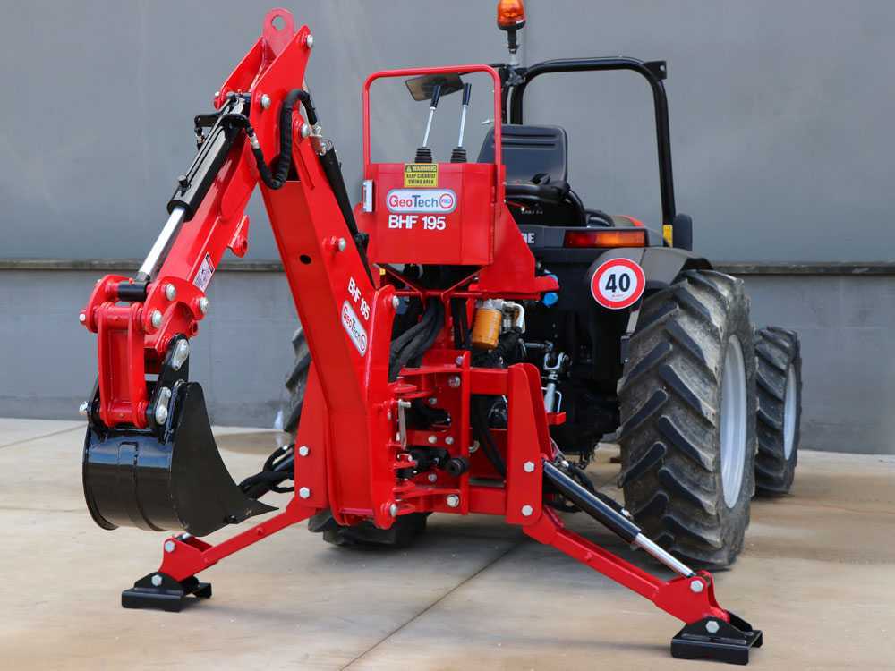 GeoTech Pro BHF 195 graafarm voor de trekker, detail 4