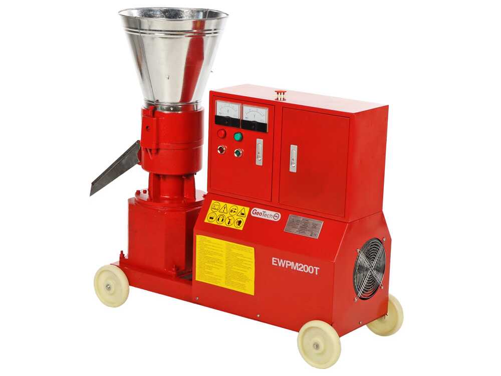 GeoTech Pro EWPM200T elektrische pelletmachine, 400 V, detail 3