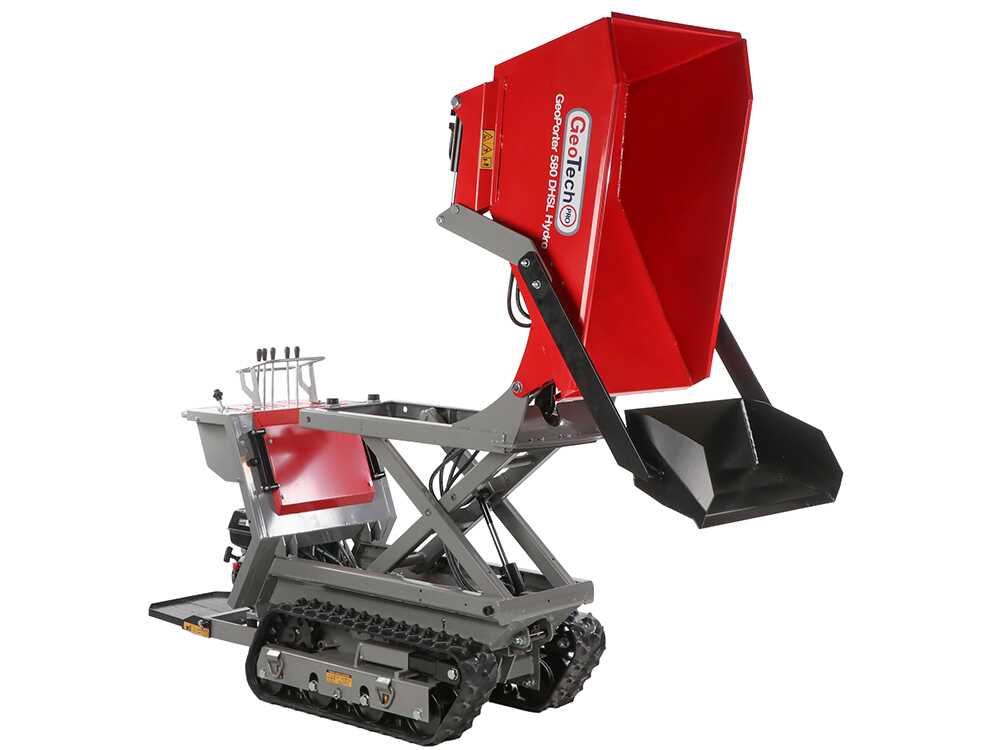 Motorkruiwagen laadvermogen 500 kg GeoTech Pro GeoPorter 580 DHSL Hydro, detail 3