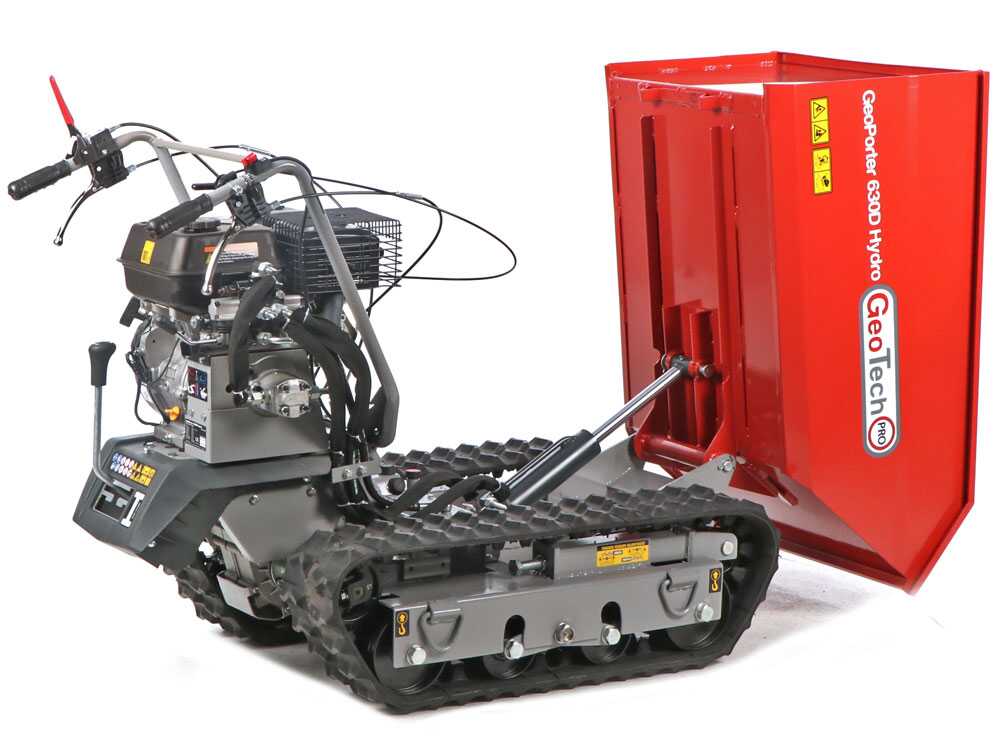Rupsdumper laadvermogen 600 kg GeoTech Pro GeoPorter 630D Hydro, hydraulisch kiepen, detail 4