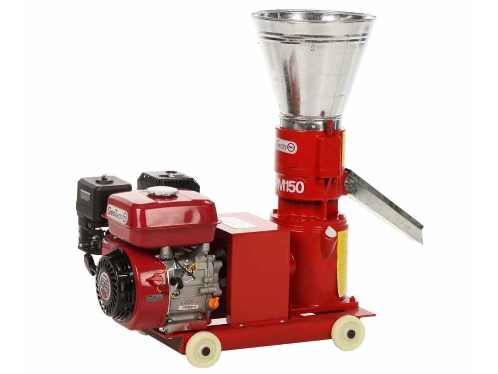 GeoTech Pro GWPM150 benzine pelletmachine, detail 3