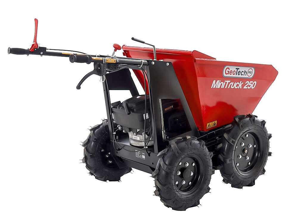 Motorkruiwagen laadvermogen 250 kg GeoTech Pro MiniTruck 250, motor Loncin LC1P65FE, 4x4, detail 3