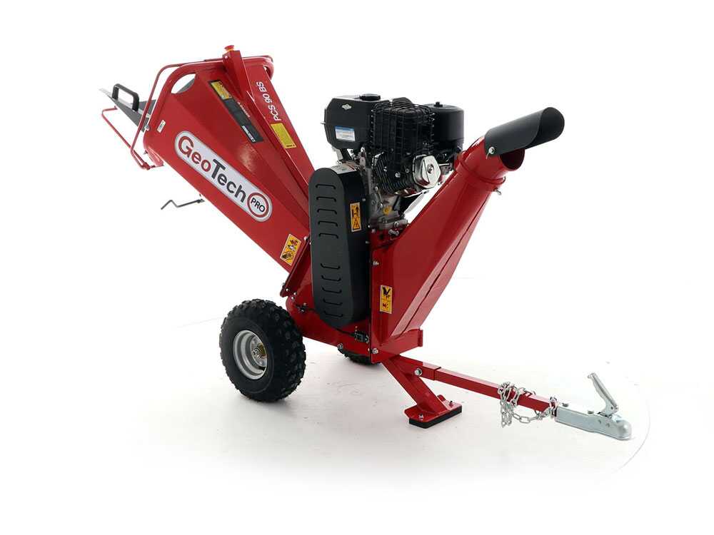 GeoTech Pro PCS 90 BS benzine hakselaar, takken tot 75 mm, detail 3