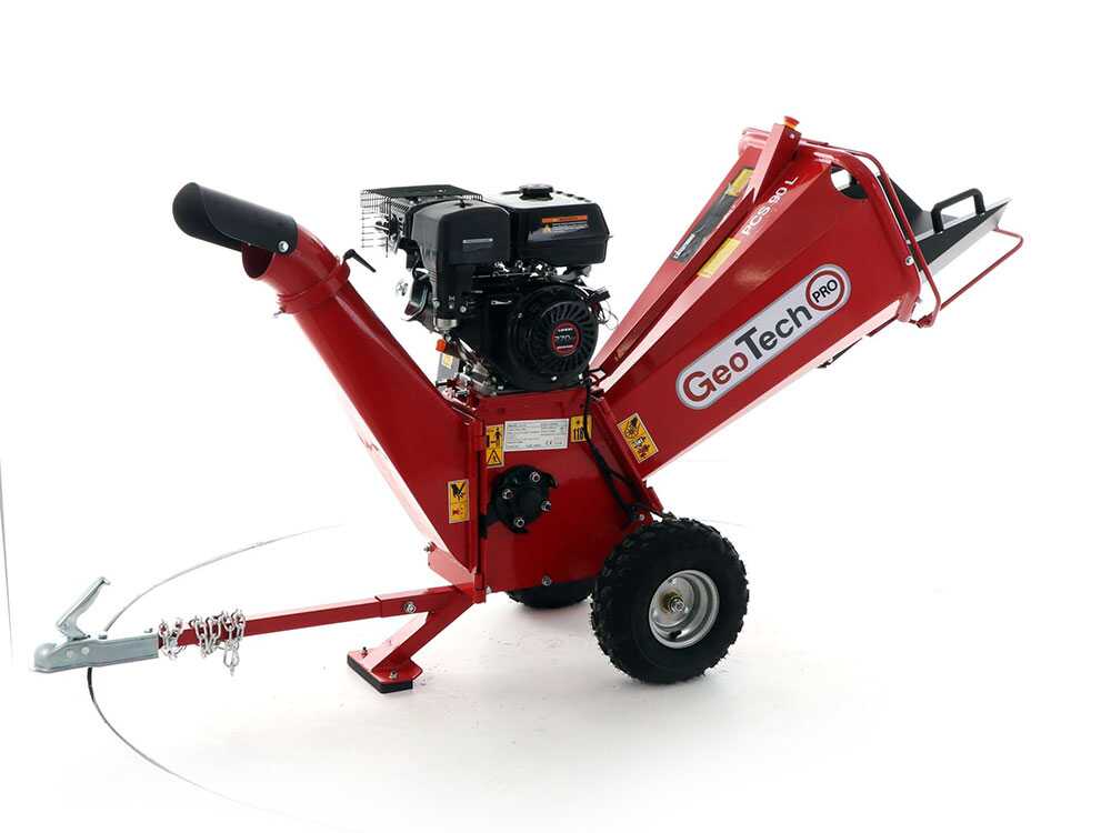 GeoTech Pro PCS 90 L benzine hakselaar, takken tot 75 mm, detail 3