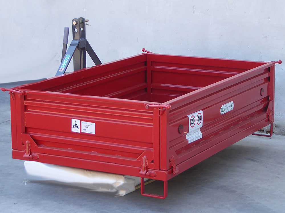 GeoTech TRP 180 transportbak voor de trekker, detail 4
