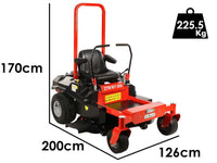 GeoTech ZTM 107-200 zero-turn zitmaaier 107 cm, hydrostaat, detail 3