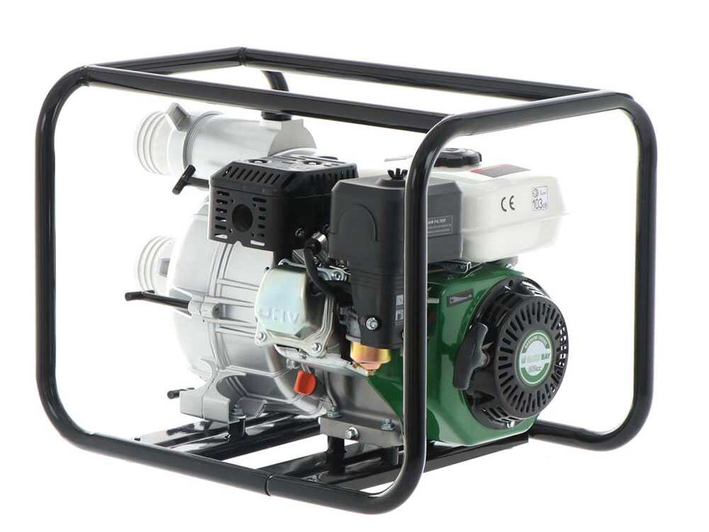 GreenBay GB-TWP 80 benzine motorpomp voor vuil water, aansluiting 80 mm, detail 3