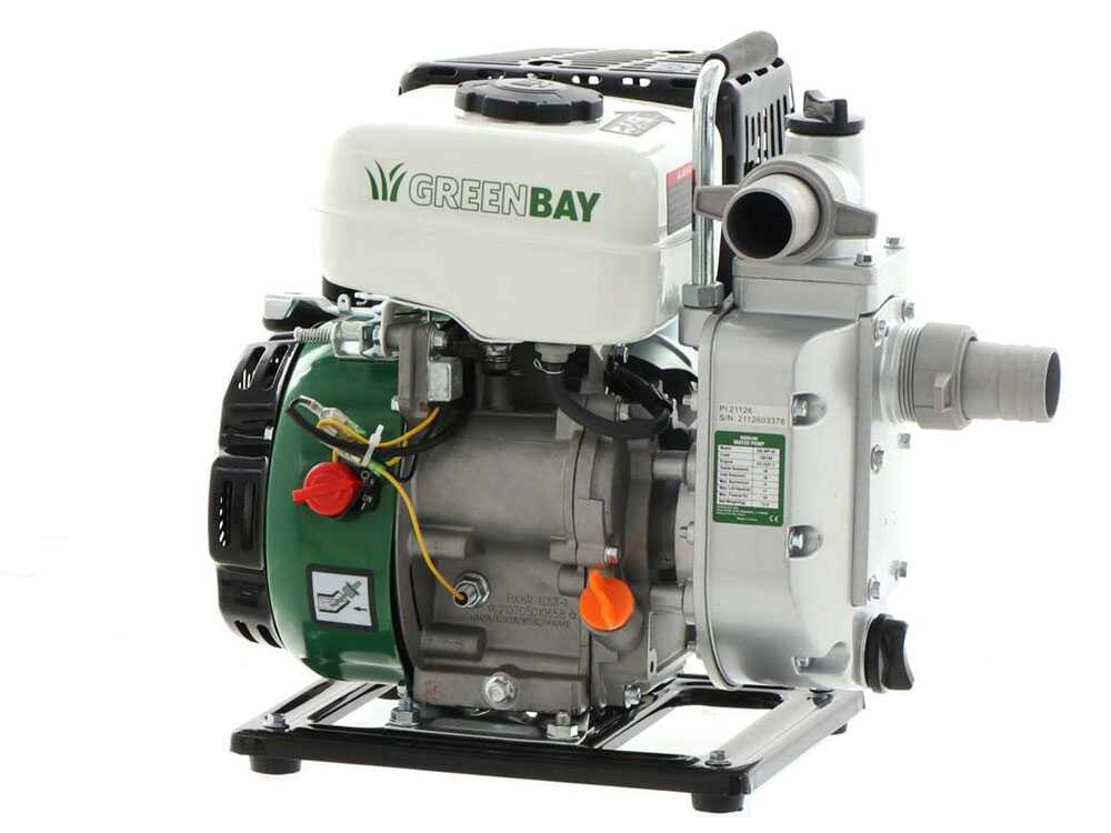 GreenBay GB-WP 40 benzine motorpomp, aansluiting 40 mm, detail 3