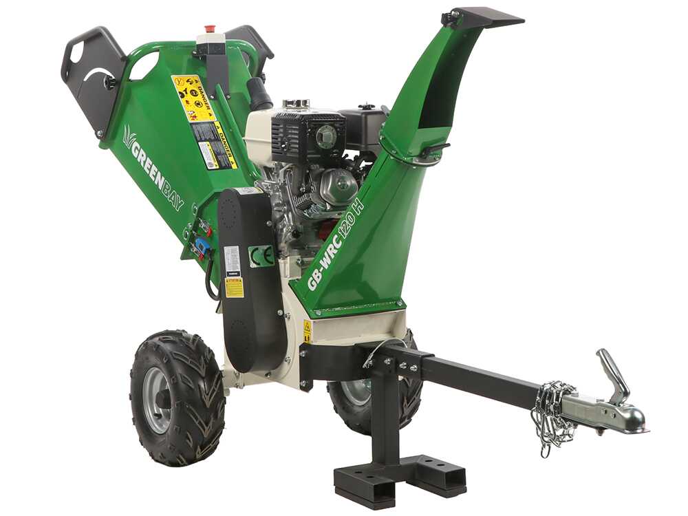 GreenBay GB-WRC 120 H benzine hakselaar, takken tot 90 mm, detail 3