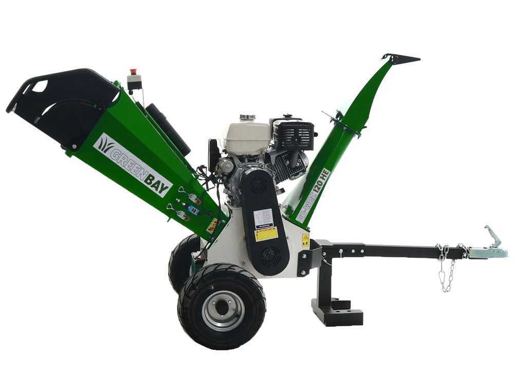 GreenBay GB-WRC 120 HE benzine hakselaar, takken tot 90 mm, detail 3