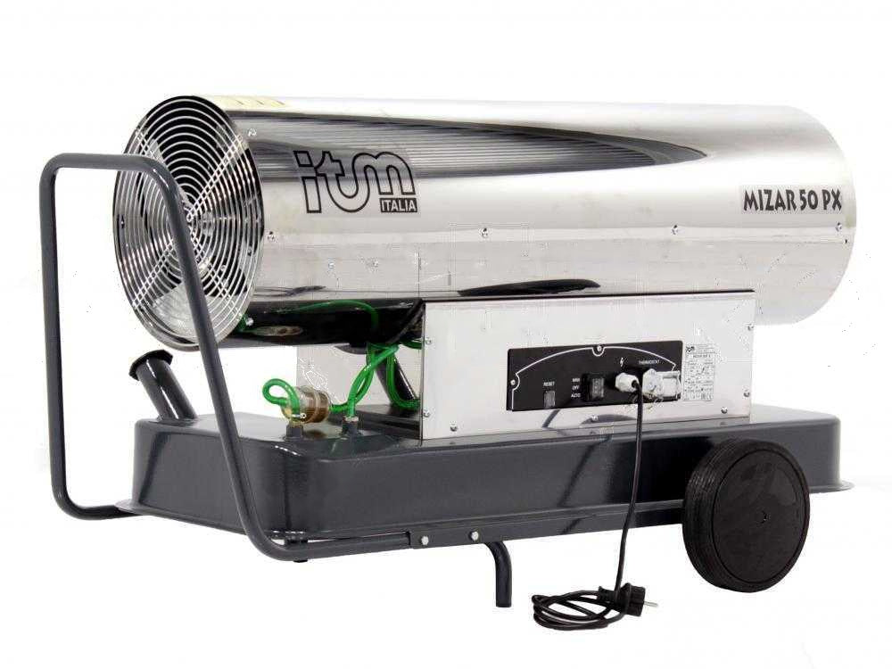 ITM MIZAR 50PX diesel heteluchtkanon 50 kW, direct gestookt, detail 4