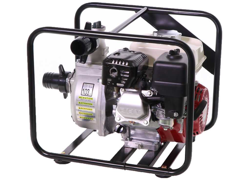 Oriental Koshin SEH-50X benzine motorpomp, detail 3