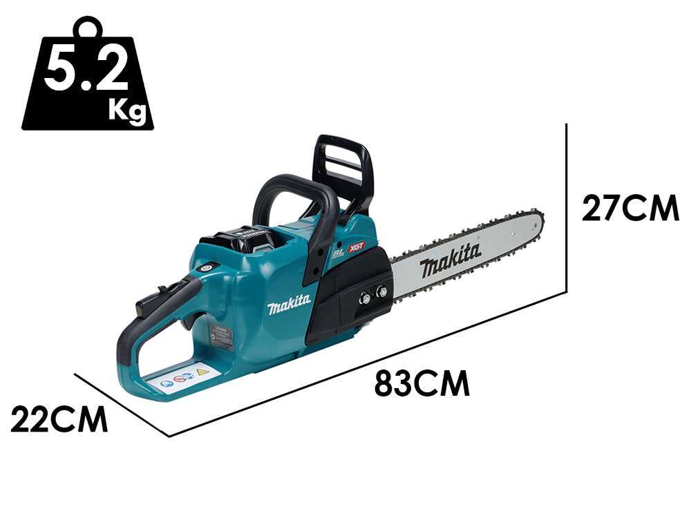Makita XGT UC026G accu kettingzaag, zwaard 40 cm, 40 V 5 Ah, detail 3