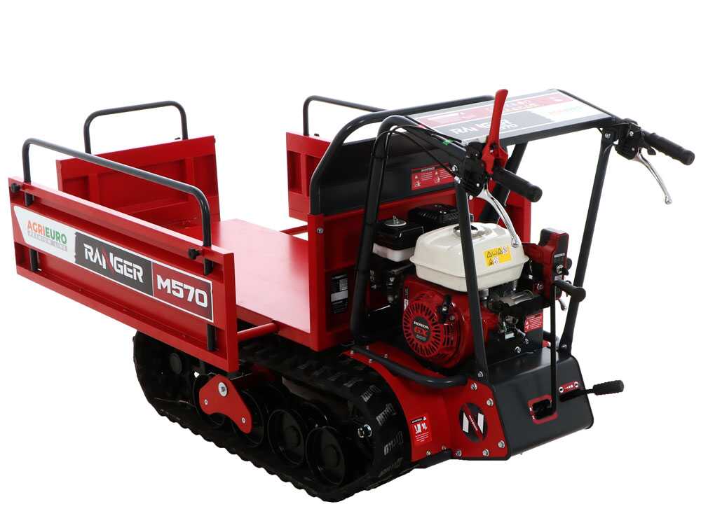 Rupsdumper laadvermogen 500 kg AgriEuro Premium Ranger M570-E Extendable, motor Honda GX200, detail 4