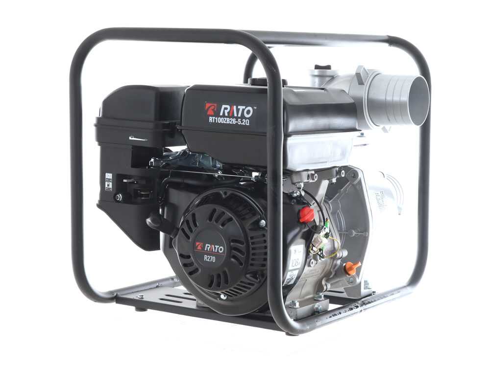 Rato RT100ZB26-5.2Q benzine motorpomp, detail 3