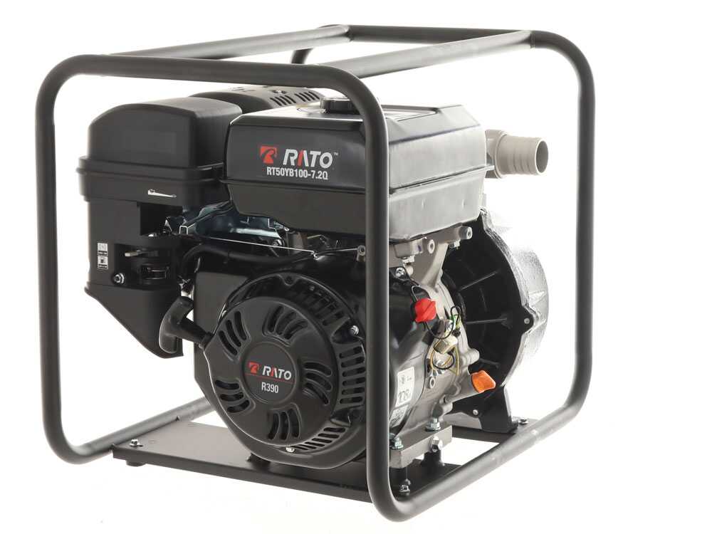 Rato RT50YB100-7.2Q benzine motorpomp, detail 3