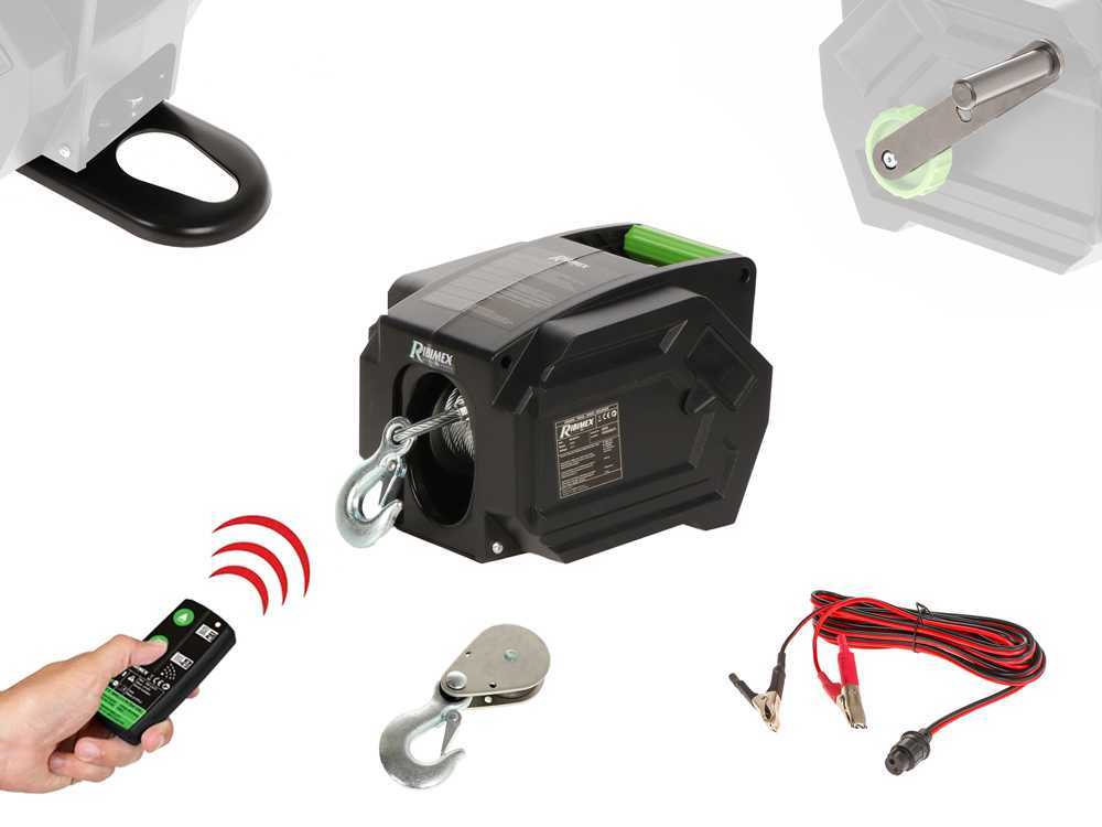 Ribimex PE12V/T1 accu lier, met afstandsbediening, detail 3