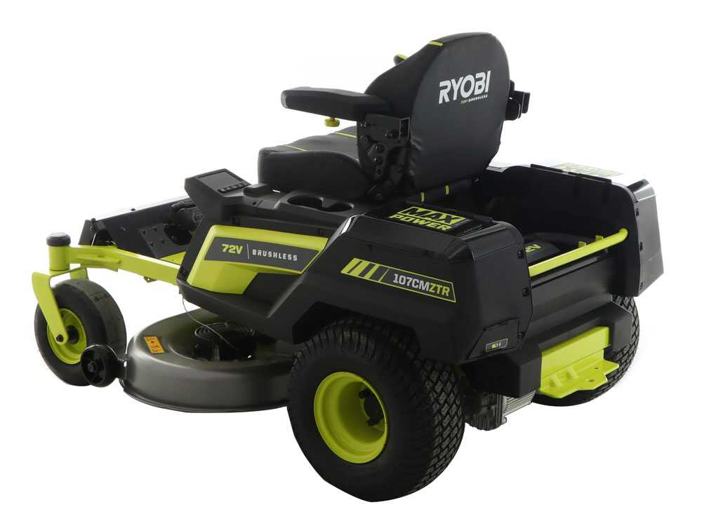 Ryobi ZTRX107 accu-zero-turn zitmaaier 107 cm, automaat, detail 3