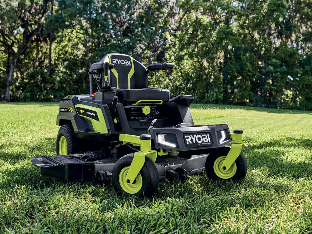 Ryobi ZTRX137 accu-zero-turn zitmaaier 137 cm, automaat, detail 3