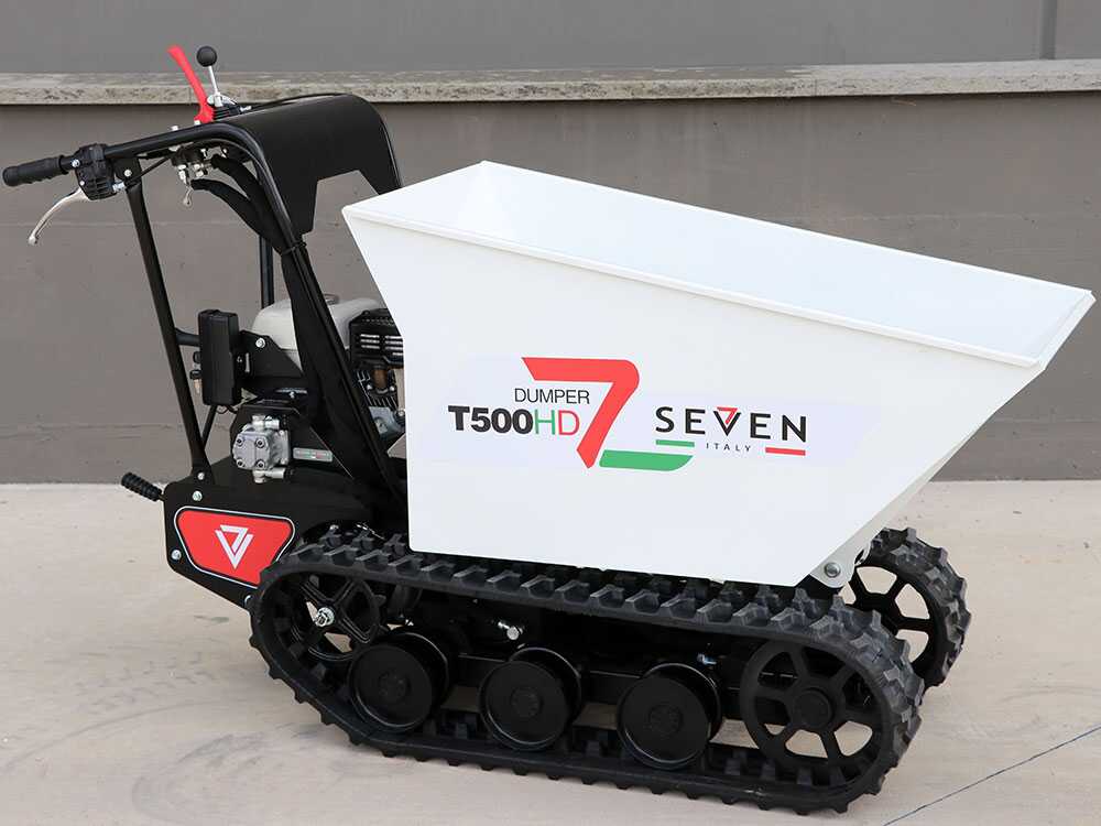 Rupsdumper laadvermogen 500 kg Seven Italy T500HD GX-E, hydraulisch kiepen, detail 4