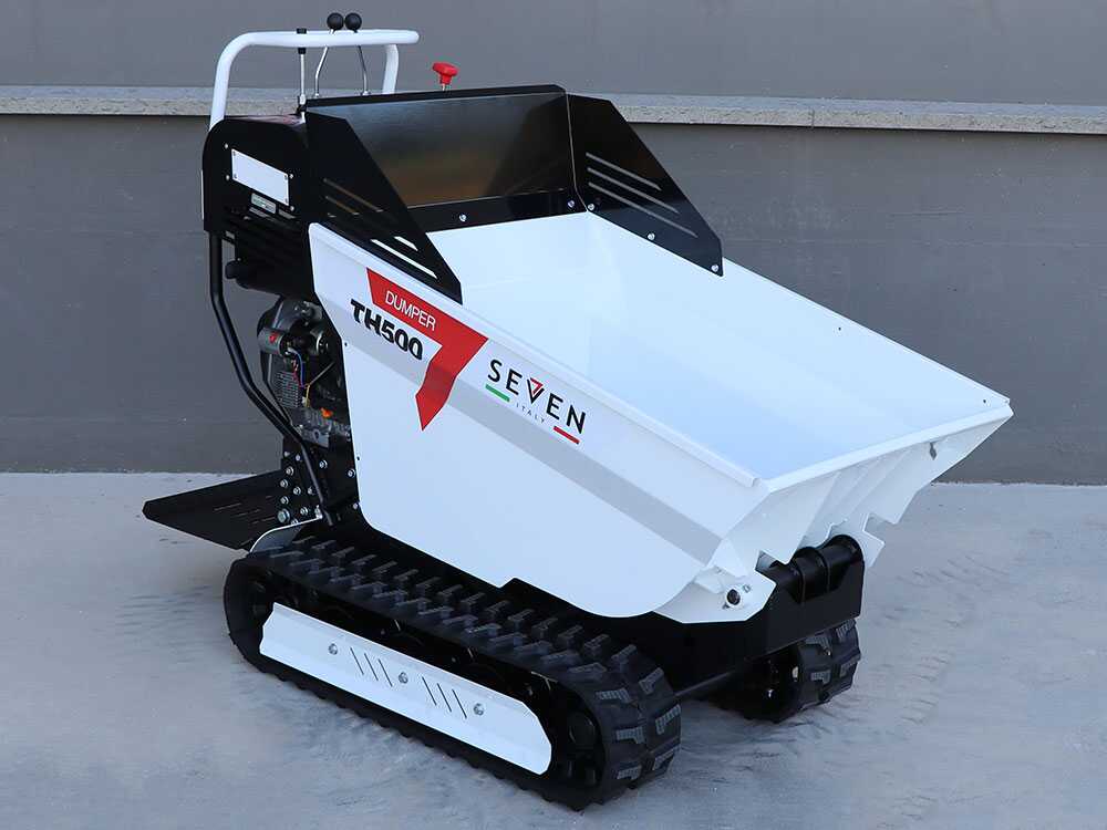 Diesel rupsdumper laadvermogen 500 kg Seven Italy TH500 KM178-E, hydraulisch kiepen, detail 4