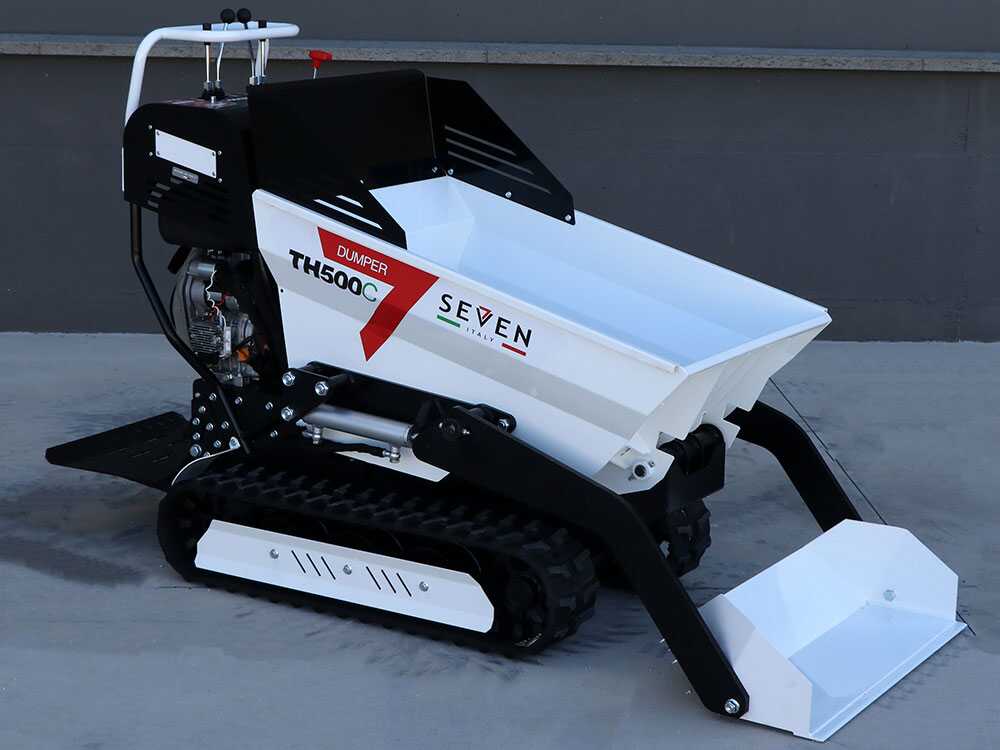 Diesel rupsdumper laadvermogen 500 kg Seven Italy TH500C L70-E, hydraulisch kiepen, detail 4