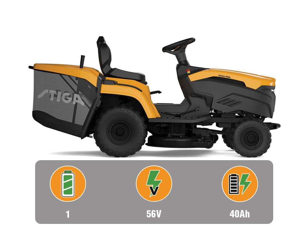 Stiga Estate 598e accu-gazontractor met opvangbak 98 cm, automaat (K612368), detail 4