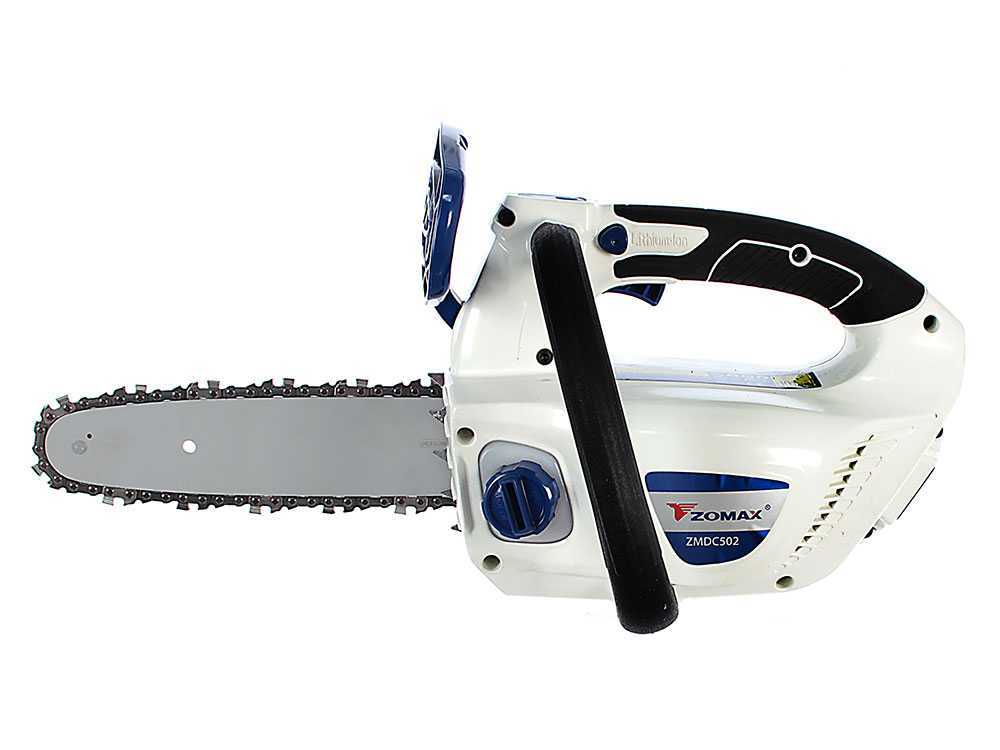 Zomax ZDMC 502 accu kettingzaag, zwaard 22 cm, 58 V 4 Ah, detail 4