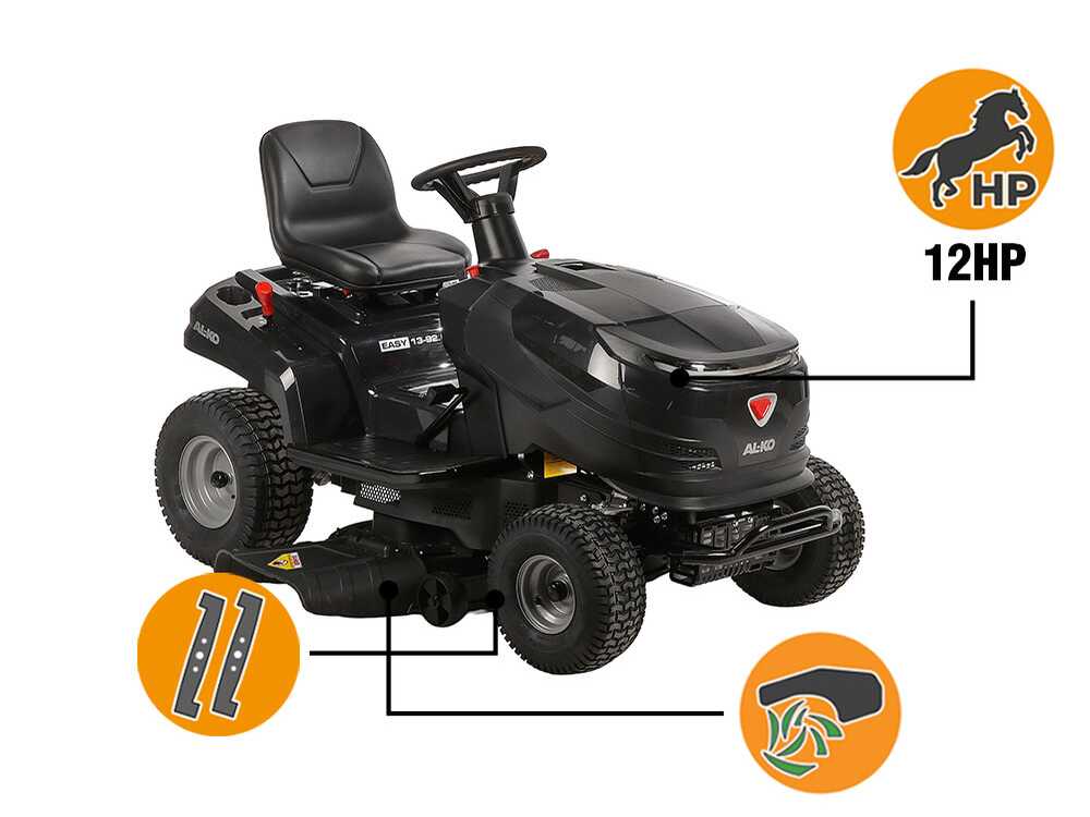 AL-KO Easy 13-92.6 CS-A zitmaaier met zijuitworp 92 cm, traploos, detail 4