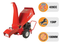 Attila ATS 1300 DLE benzine hakselaar, takken tot 90 mm, elektrische start, detail 4