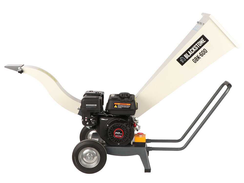 BlackStone GBK 600 benzine hakselaar, takken tot 50 mm, detail 4