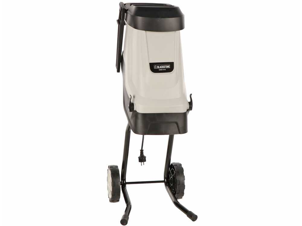 BlackStone SHRED 45 BL elektrische hakselaar, takken tot 45 mm, detail 4