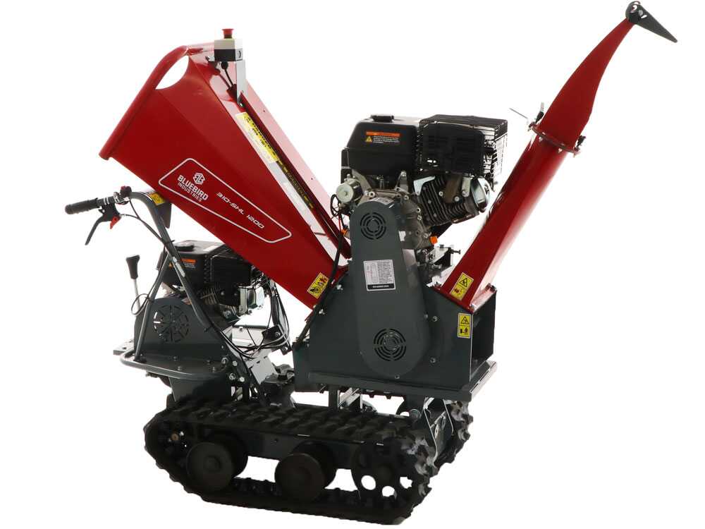 Blue Bird 310-SHL 1200 benzine hakselaar, takken tot 90 mm, op rupsen, detail 4