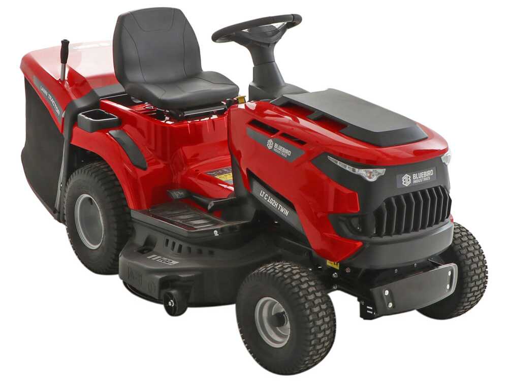 Blue Bird LT C102H TWIN gazontractor met opvangbak 102 cm, hydrostaat, detail 4