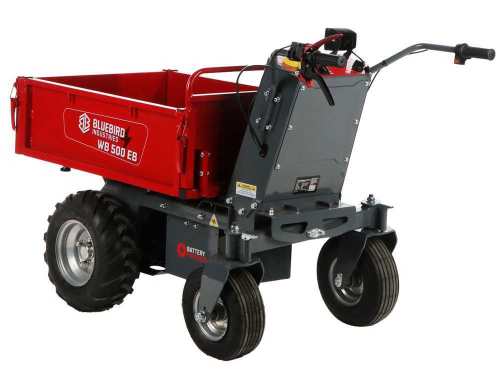 Accu motorkruiwagen laadvermogen 500 kg Blue Bird WB 500EB, 48 V 32 Ah, detail 4