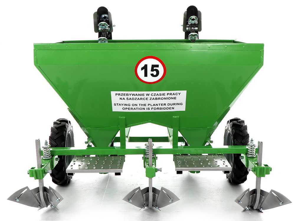 Bomet Gemini 2-rijige aardappelpootmachine, rubberwielen, detail 5