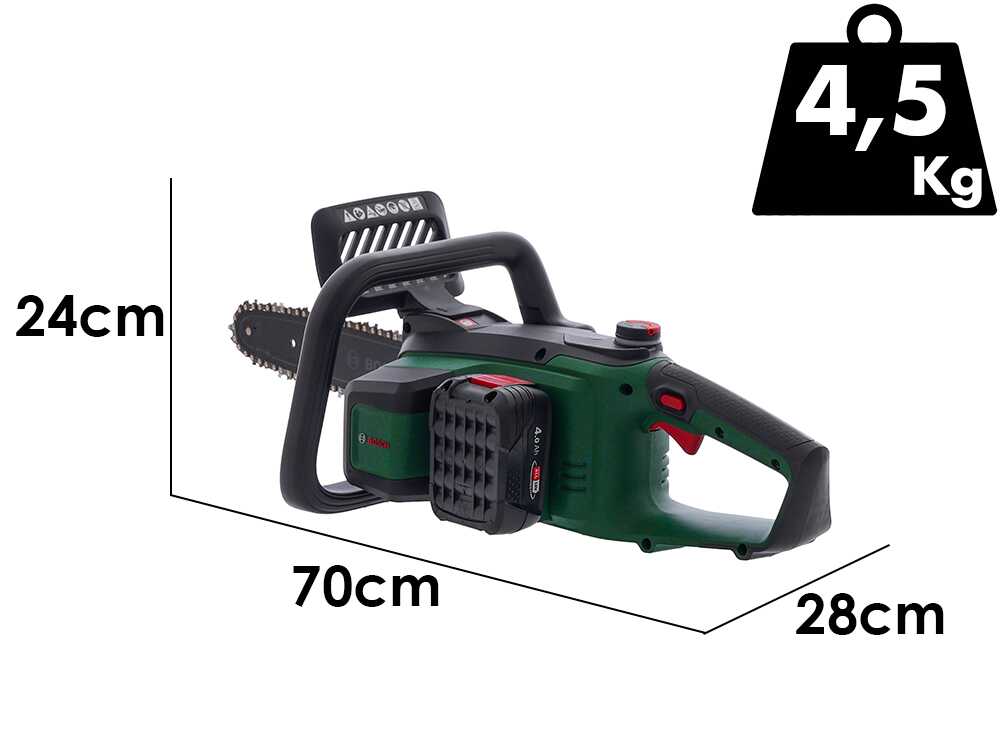 Bosch PKE18V-30-28 accu kettingzaag, zwaard 30 cm, 18 V 4 Ah, detail 4