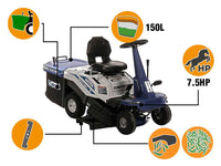BullMach ICARO 610-75 RSM-V zitmaaier met opvangbak 61 cm, traploos, detail 4