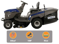 BullMach PEGASO 95-160 RMH gazontractor met opvangbak 95 cm, hydrostaat, detail 4