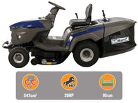 BullMach PEGASO 95-200 RMH gazontractor met opvangbak 95 cm, hydrostaat, detail 4