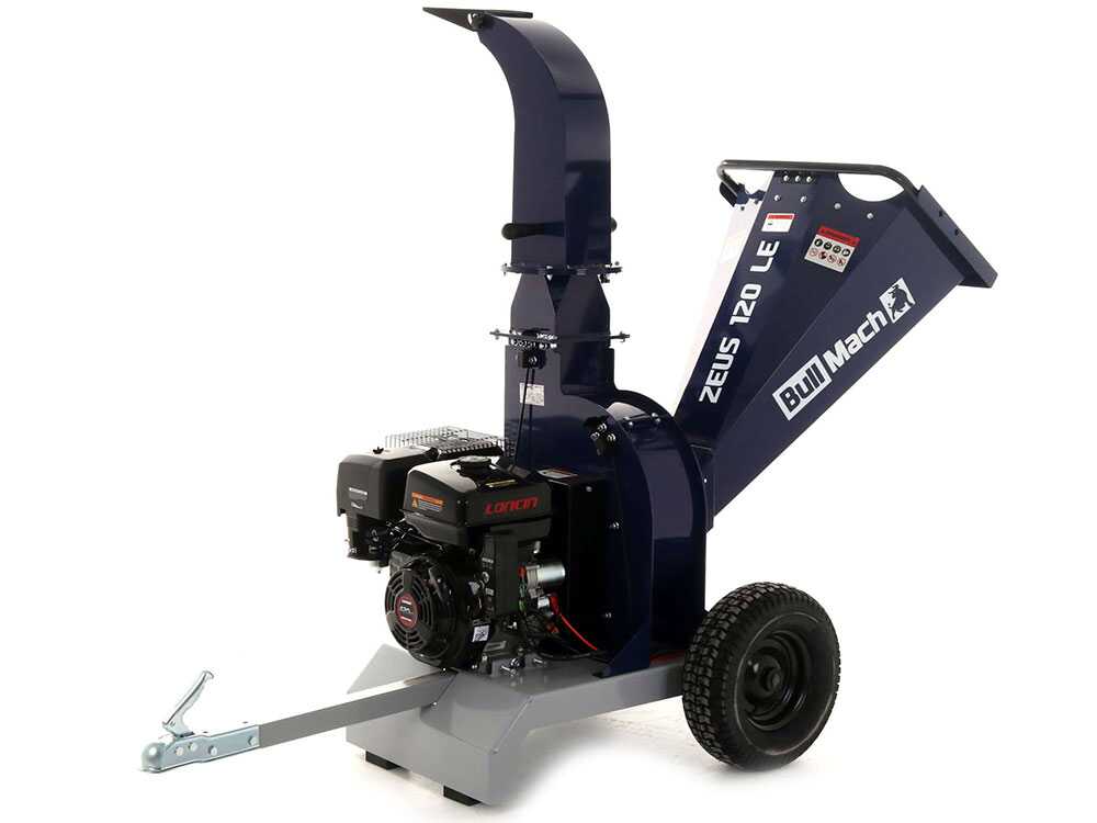 BullMach ZEUS 120 LE benzine hakselaar, takken tot 80 mm, elektrische start, detail 4