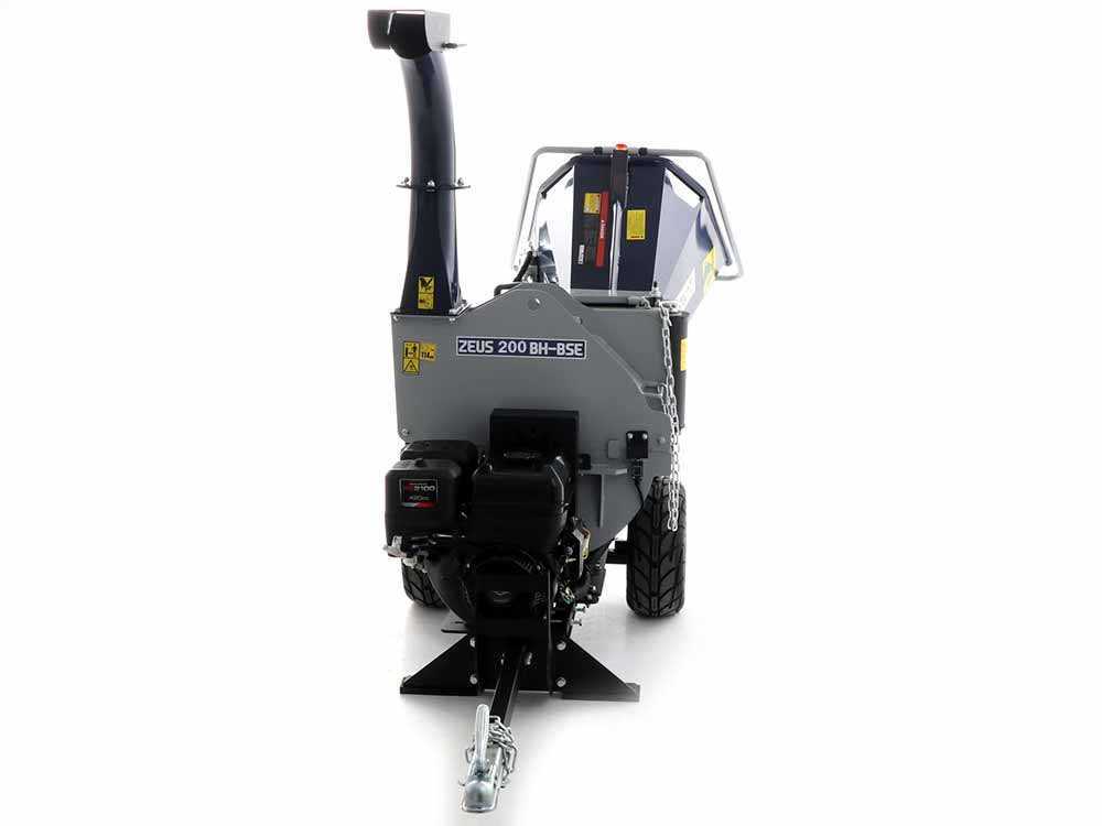 BullMach ZEUS 200 BH-BSE benzine hakselaar, takken tot 100 mm, elektrische start, getrokken uitvoering, detail 4