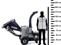 BullMach ZEUS 200 BH-LE benzine hakselaar, takken tot 100 mm, elektrische start, getrokken uitvoering, detail 4