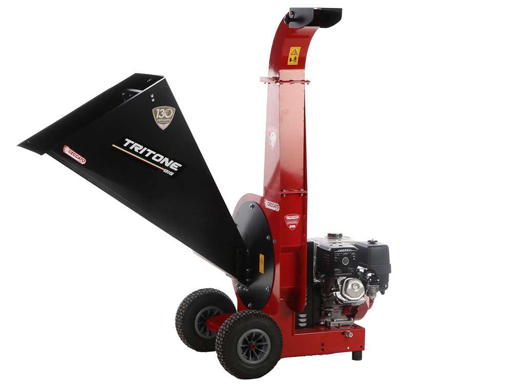 Ceccato Olindo Tritone BIG benzine hakselaar, takken tot 80 mm, elektrische start, detail 4