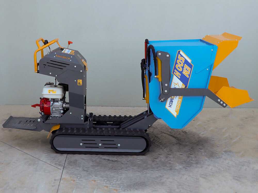 Rupsdumper laadvermogen 500 kg EuroMech EM500H-Dump & Shovel, hydraulisch kiepen, detail 5