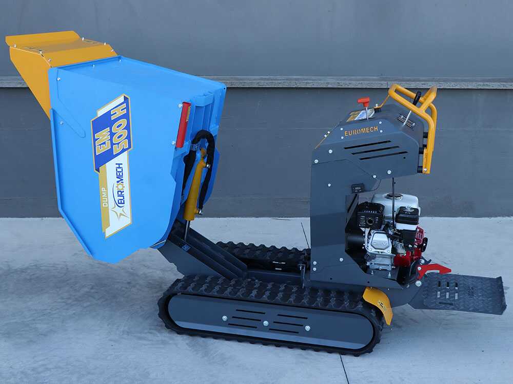 Rupsdumper laadvermogen 500 kg EuroMech EM500H-Dump, hydraulisch kiepen, detail 5