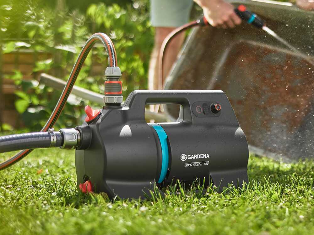 Gardena 3000 Silent 18V P4A tuinpomp, 18 V 4 Ah, detail 4