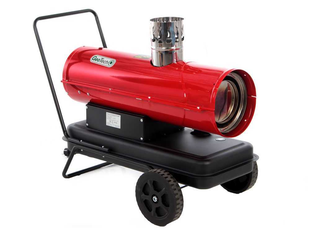 GeoTech IDH 2000 diesel heteluchtkanon 20 kW, indirect gestookt, detail 5