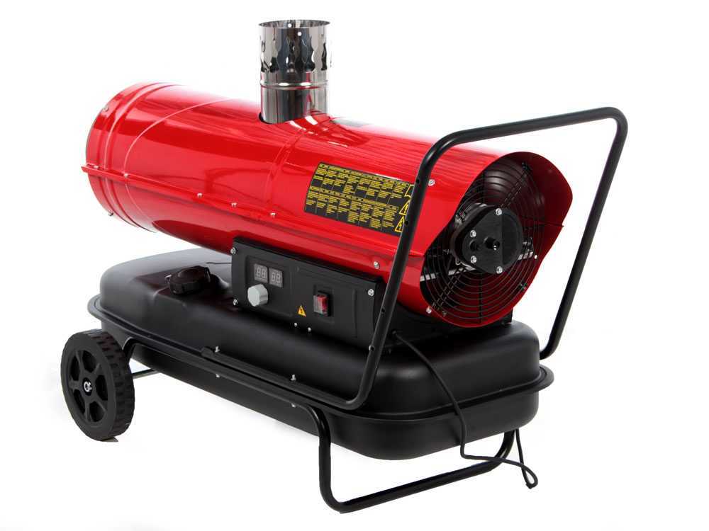 GeoTech IDH 3000 diesel heteluchtkanon 30 kW, indirect gestookt, detail 5